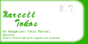 marcell tokos business card